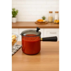 Mey İthalat® 550 ml Akasya Cam Cezve