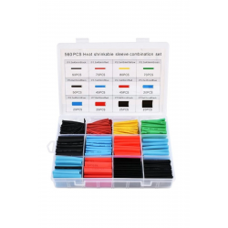 Mey İthalat® 560 Parça Set Isıyla Daralan Makaron Kablo Koruyucu Kılıf