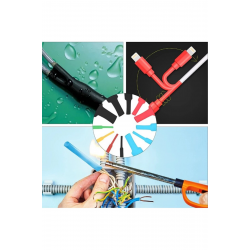 Mey İthalat® 560 Parça Set Isıyla Daralan Makaron Kablo Koruyucu Kılıf