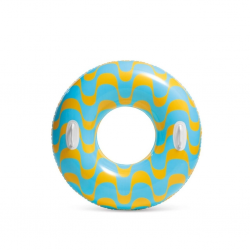 Mey İthalat® 59256 Tutamaçlı Girdap Halkaları Desenli Simit 91 cm