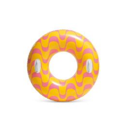 Mey İthalat® 59256 Tutamaçlı Girdap Halkaları Desenli Simit 91 cm