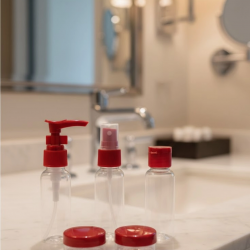 Mey İthalat® 5’li Seyahat Boy Kozmetik Şişe Seti 30 ml Çantalı Organizer