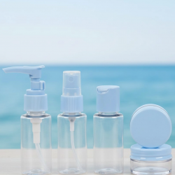 Mey İthalat® 5’li Seyahat Dolum Şişe Seti 30 ml Şeffaf Taşıma Çantalı