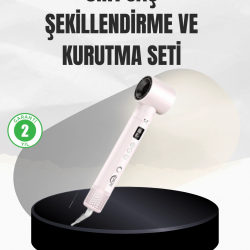 Mey İthalat® 6 Başlıklı Hızlı Kurutma ve Bukle Şekillendirme Seti