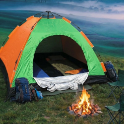 Mey İthalat®  6 Kişilik Otomatik Kurulum Kamp Çadırı – Outdoor Aile, Doğa, Suya Dayanıklı Hızlı Kurulum Çadır 220x250x160 cm