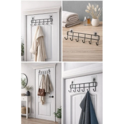 Mey İthalat® 6'lı Yapışkanlı Kapı Arkası Askı