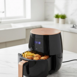 Mey İthalat® 6 Litre Geniş Hazneli Air Fryer Yüksek Güçlü Sağlıklı Yağsız Pişirme