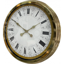 Mey İthalat® 60 cm Gold Metal Roma Rakamlı Duvar Saati