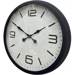 Mey İthalat® 60 cm Siyah Metal Dizayn Duvar Saati