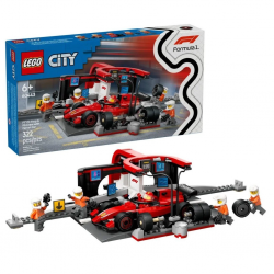 Mey İthalat® 60443   City Ferrari F1 Pit Stop ve Pit Ekibi 322 parça +6 yaş