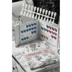 Mey İthalat® 60’lı Profesyonel Nail Art Sunum Kartelası – Lüks Çiçek Desenli Takma Tırnak Teşhir Kitabı