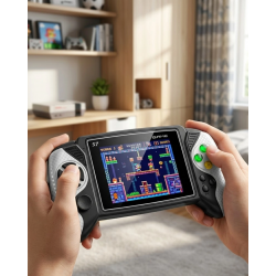 Mey İthalat® 620 Oyunlu Taşınabilir Oyun Konsolu HD Ekran TV Bağlantılı Şarjlı