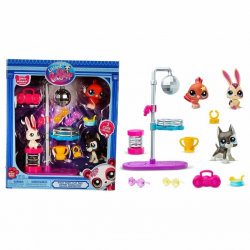 Mey İthalat® 6377 SUN- LİTTLEST PETSHOP MİNİŞLER  DISCO NİGHT  OYUN SETİ