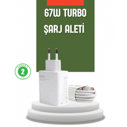 Mey İthalat® 67 Watt Turbo Şarj Cihazı Redmi Note 10 11 12 Uyumlu