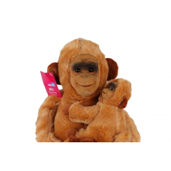 Mey İthalat® 6899 YAVRULU MAYMUN SALAŞ 65 CM