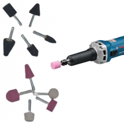 Mey İthalat®  6mm 10lu Taşlama Seti Gravür Dremel Taşlama Zımpara Ucu Seti
