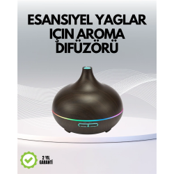 Mey İthalat® 7 Renk Işıklı Ultrasonik Hava Difüzörü – Sessiz ve Güvenli Kullanım