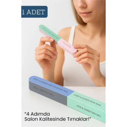 Mey İthalat® 7 Yüzeyli Tırnak Törpü ve Parlatma Blok Sünger Renkli, Ergonomik ve Profesyonel Manikür İçin  717828