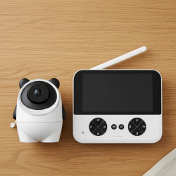 Mey İthalat® 720P HD Gece Görüşlü Kablosuz Bebek Kamerası İki Yönlü Sesli