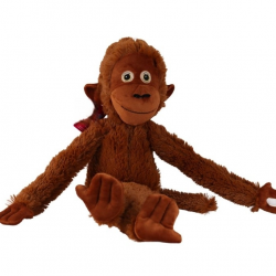 Mey İthalat® 7513 PUNCH MAYMUN 55 CM-KAHVERENGİ