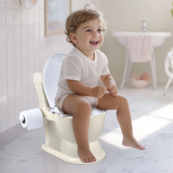 Mey İthalat®  7562 Eğitici Klozet XL Relax Bej -Dolu Oyuncak