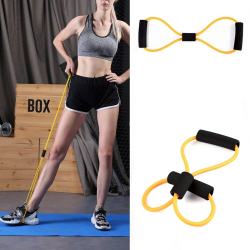 Mey İthalat®  8 Şeklinde Direnç Bandı Yoga Plates Ve Vücut Geliştirme Egzersiz Bandı