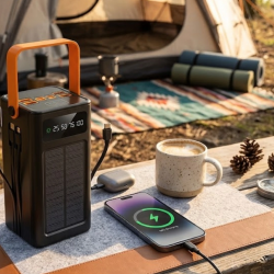 Mey İthalat® 80.000 Solar Şarj Özellikli Yüksek Kapasiteli Powerbank Hızlı Şarj Destekli