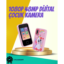 Mey İthalat® ABS + Silikon Gövdeli Dayanıklı Çocuk Kamerası – Güvenli Malzeme, Şok Emici Tasarım