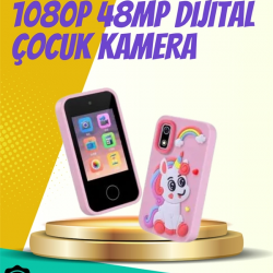 Mey İthalat® ABS + Silikon Gövdeli Dayanıklı Çocuk Kamerası – Güvenli Malzeme, Şok Emici Tasarım