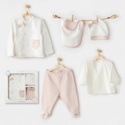 Mey İthalat®   AC25950 Ballerina 5 Parça Hastane Çıkışı Ekru