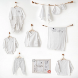 Mey İthalat® AC26581 10lu Hastane Çıkışı White