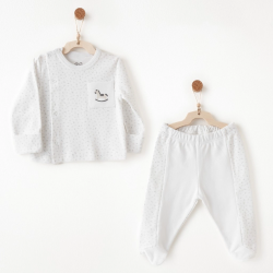 Mey İthalat® AC26754 2li Takım White