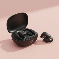 Mey İthalat® Açık Tasarım Kablosuz Bluetooth Spor Kulaklık LED Ekranlı