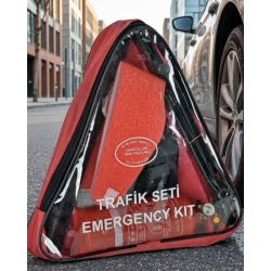 Mey İthalat® Acil Durum Trafik Seti Reflektör Yangın Tüpü ve İlk Yardım Çantalı