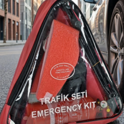 Mey İthalat® Acil Durum Trafik Seti Reflektör Yangın Tüpü ve İlk Yardım Çantalı