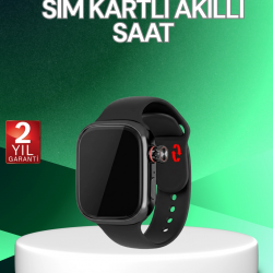 Mey İthalat® Adımsayar ve Nabız Ölçerli SIM Kartlı Akıllı Saat