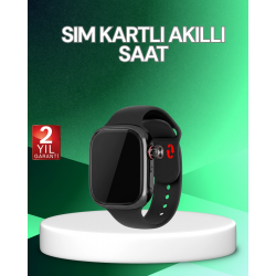 Mey İthalat® Adımsayar ve Nabız Ölçerli SIM Kartlı Akıllı Saat