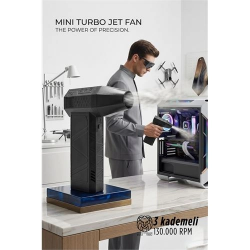 Mey İthalat® Aero-Jet X3 Mini Turbo Fan - 3 Kademe Güçlü Hava Üfleyici PC , Araç Temizleyici 722932