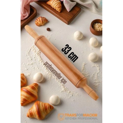 Mey İthalat® Ahşap Merdane Hamur Açma Merdanesi - 33 cm Küçük Mutfak Merdanesi 721901