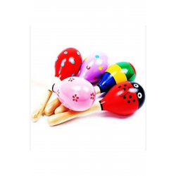 Mey İthalat® Ahşap Renkli 10 Adet Çocuk Müzik Aleti Eğitim