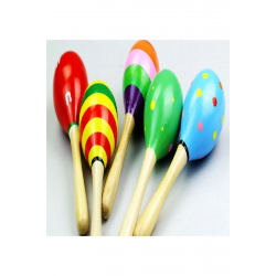 Mey İthalat® Ahşap Renkli 7 Adet Çocuk Müzik Aleti Eğitim