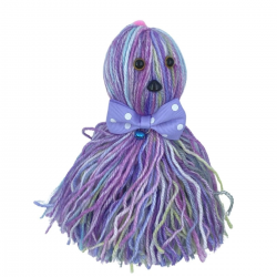 Mey İthalat®  Ahtapot Şekilli Zilli Ve İpli Rengarenk Püsküllü Sevimli KediOyuncağı