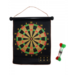 Mey İthalat® Aile ve Arkadaş Oyunları İçin Manyetik Dart Tahtası 6 Ok Dahil