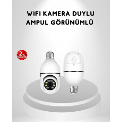 Mey İthalat® Akıllı Duylu 360° Güvenlik Kamerası – PTZ Özellikli, Uzaktan Kontrollü Akıllı Kamera