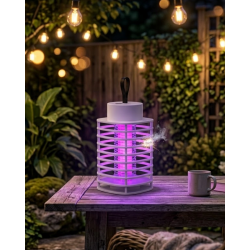 Mey İthalat® Akıllı Elektrikli Böcek Öldürücü Lamba UV Mor Işık Sessiz Gece Kullanımı Duvara Asılabilir