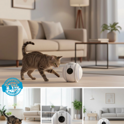 Mey İthalat® Akıllı Ev İçi Takip Kamerası Bebek Hasta Bakıcı ve Evcil Hayvan Uyumlu