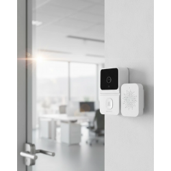 Mey İthalat® Akıllı Ev Uyumlu Kapı Zili 800mAh Bataryalı Gece Görüşlü