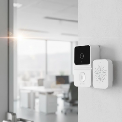 Mey İthalat® Akıllı Ev Uyumlu Kapı Zili 800mAh Bataryalı Gece Görüşlü