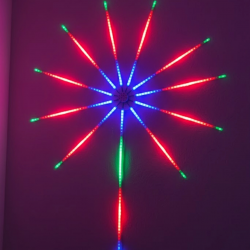 Mey İthalat® Akıllı RGB LED Havai Fişek Duvar Lambası Kumandalı ve Uygulama Kontrollü