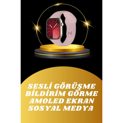 Mey İthalat® Akıllı Saat İos Andorid Destekli Arama Özeliği Sensörlü Bluetooth Bağlantılı